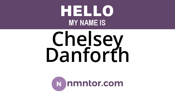 Chelsey Danforth