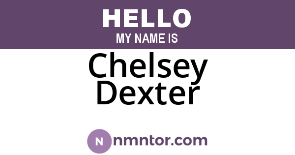 Chelsey Dexter