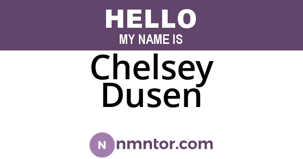 Chelsey Dusen