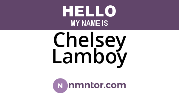 Chelsey Lamboy