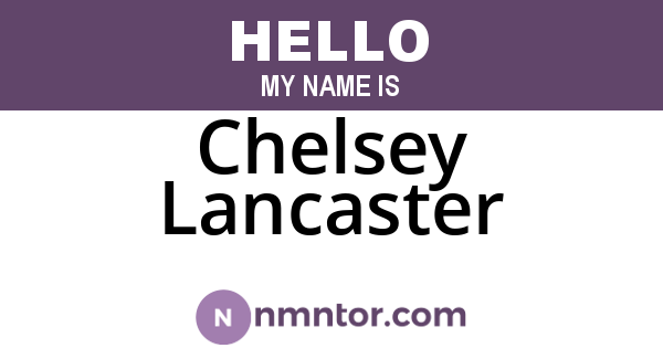 Chelsey Lancaster