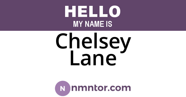 Chelsey Lane