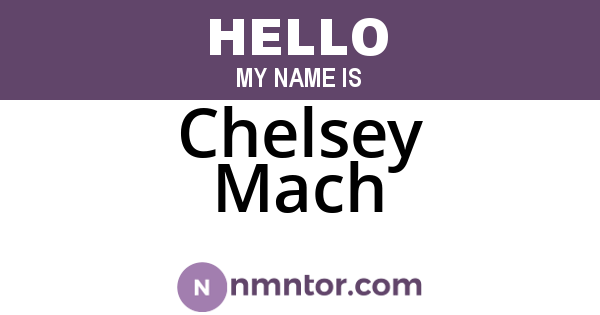 Chelsey Mach