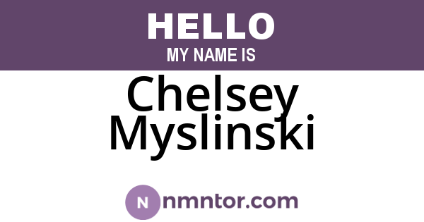 Chelsey Myslinski