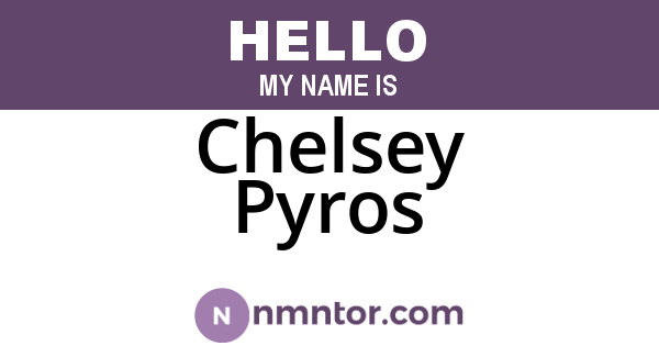 Chelsey Pyros