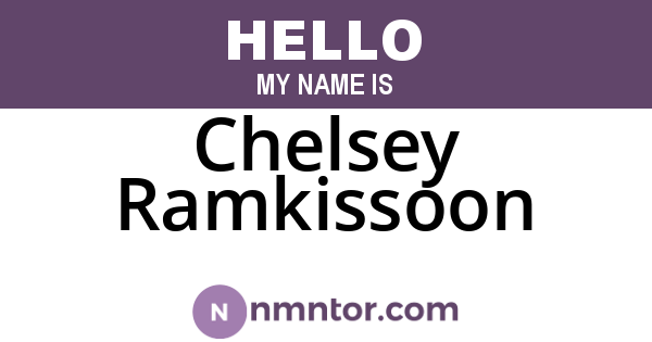 Chelsey Ramkissoon
