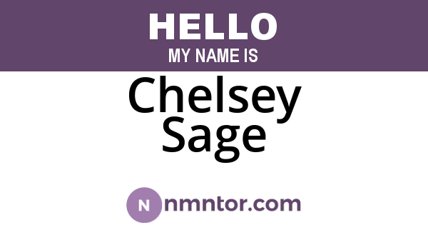 Chelsey Sage