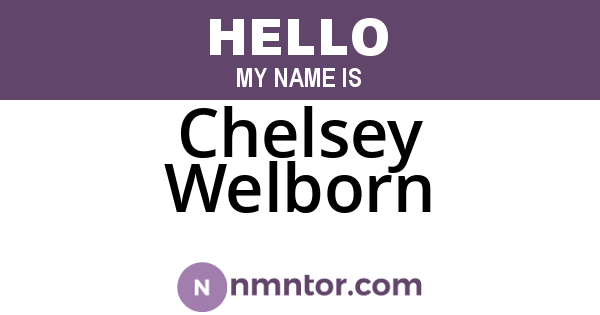 Chelsey Welborn