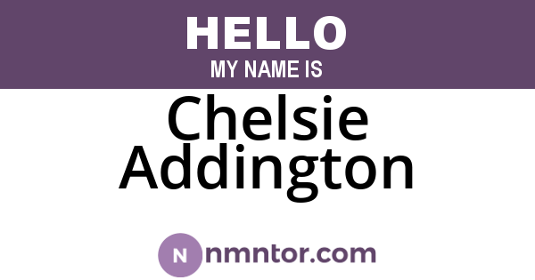 Chelsie Addington