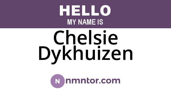Chelsie Dykhuizen