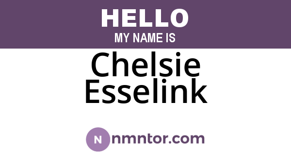 Chelsie Esselink