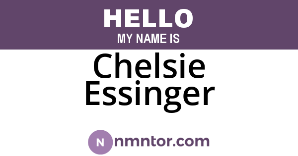 Chelsie Essinger