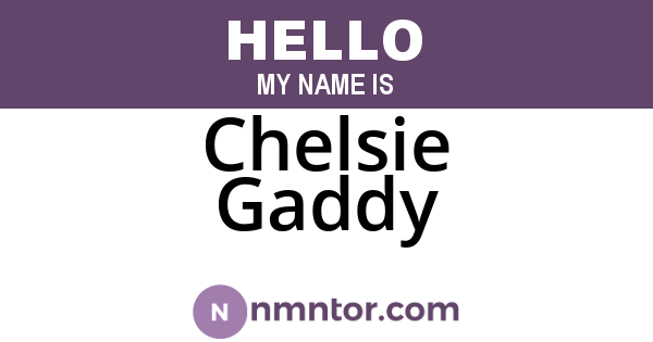 Chelsie Gaddy