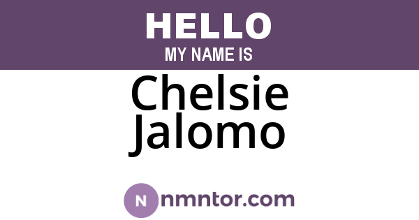 Chelsie Jalomo