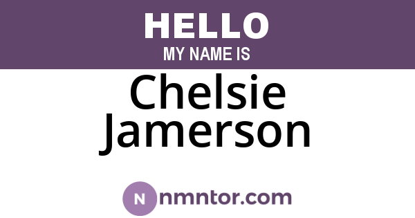 Chelsie Jamerson