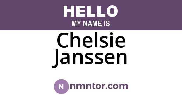 Chelsie Janssen