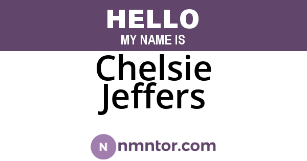 Chelsie Jeffers