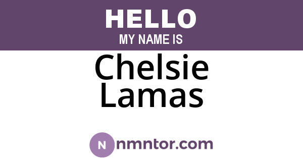 Chelsie Lamas