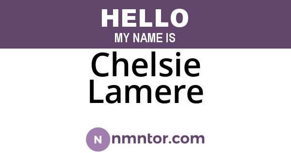 Chelsie Lamere