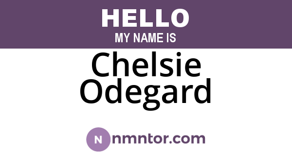 Chelsie Odegard