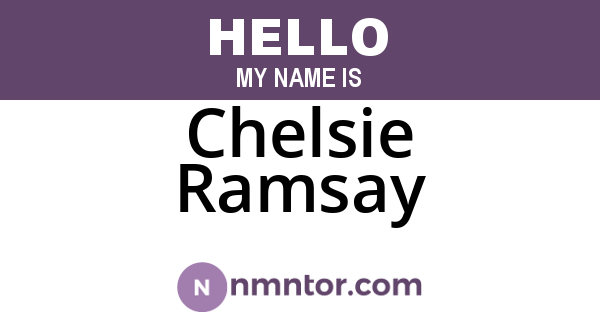 Chelsie Ramsay