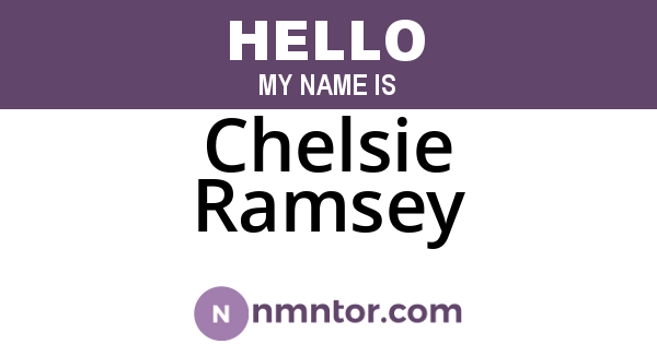 Chelsie Ramsey