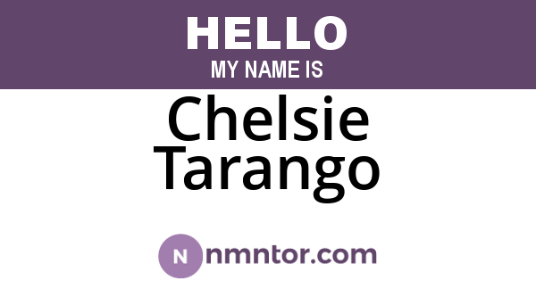 Chelsie Tarango