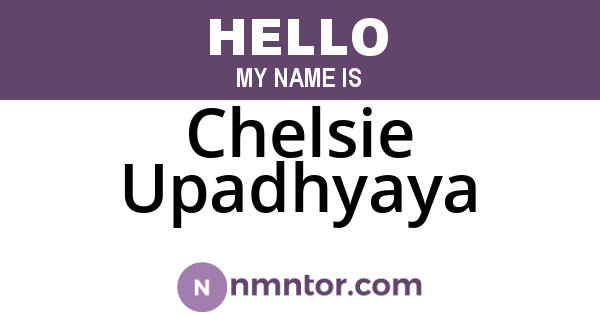 Chelsie Upadhyaya