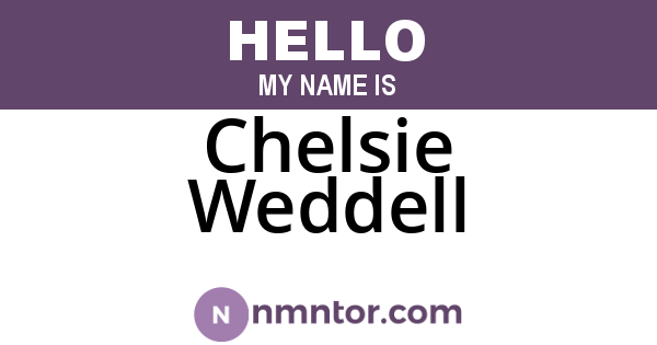 Chelsie Weddell