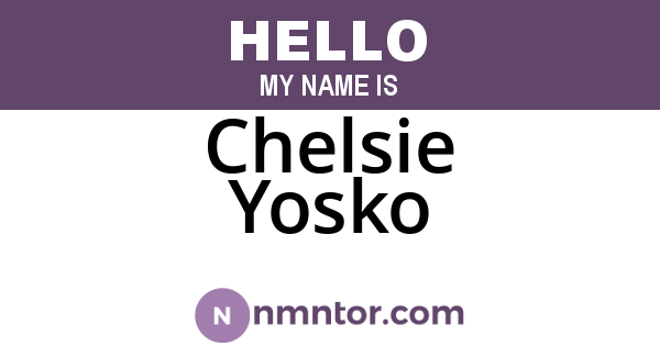 Chelsie Yosko