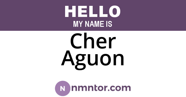 Cher Aguon