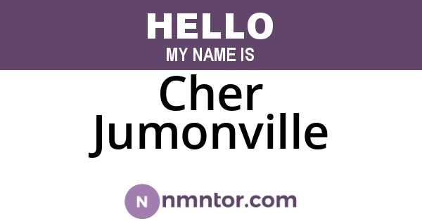 Cher Jumonville