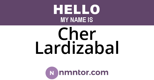 Cher Lardizabal