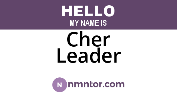 Cher Leader