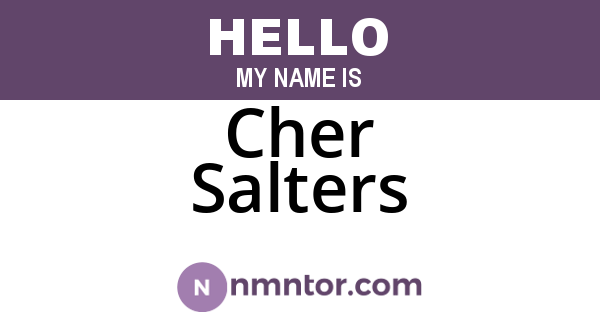 Cher Salters