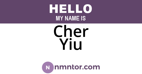 Cher Yiu