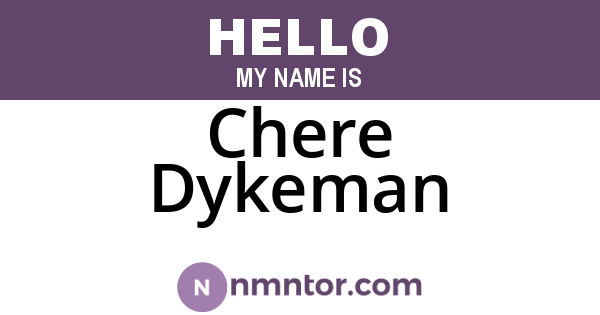 Chere Dykeman