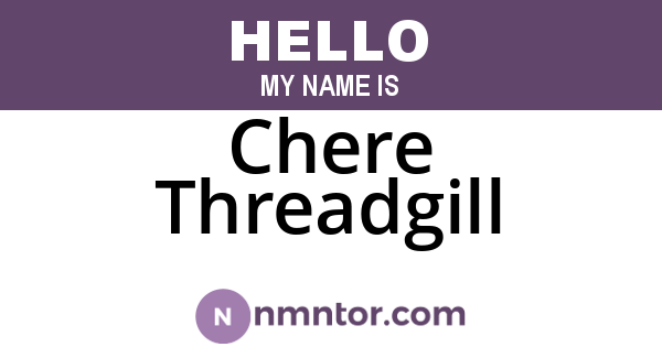 Chere Threadgill
