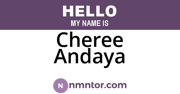 Cheree Andaya