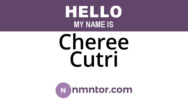 Cheree Cutri