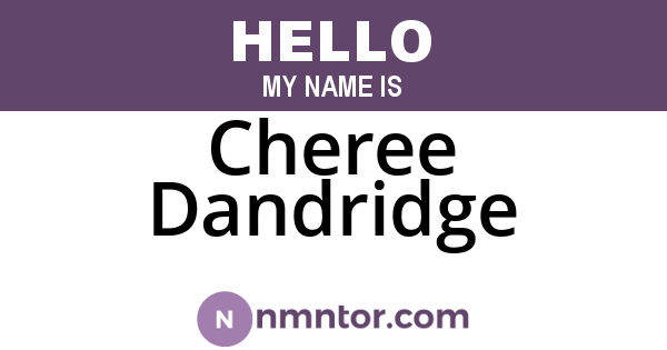 Cheree Dandridge