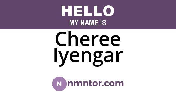 Cheree Iyengar