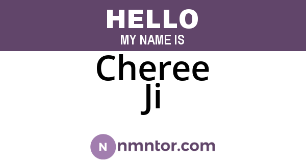 Cheree Ji