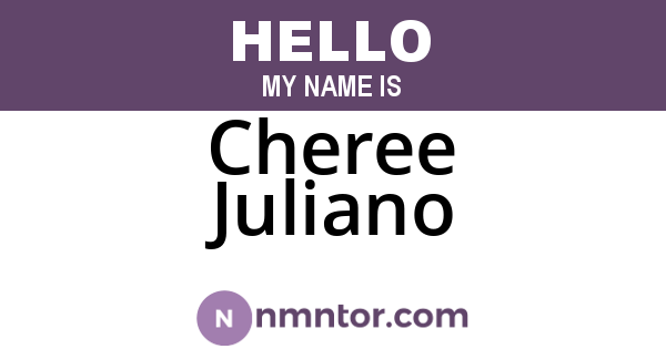 Cheree Juliano