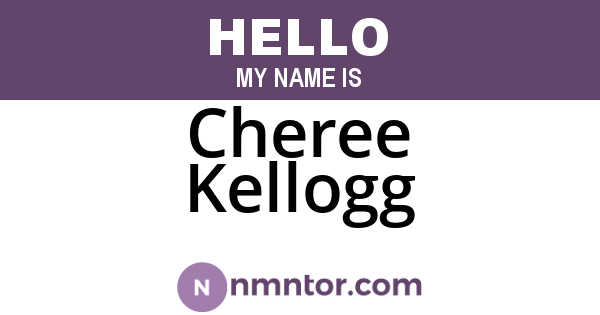Cheree Kellogg