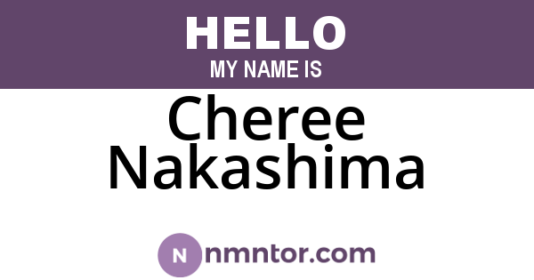 Cheree Nakashima