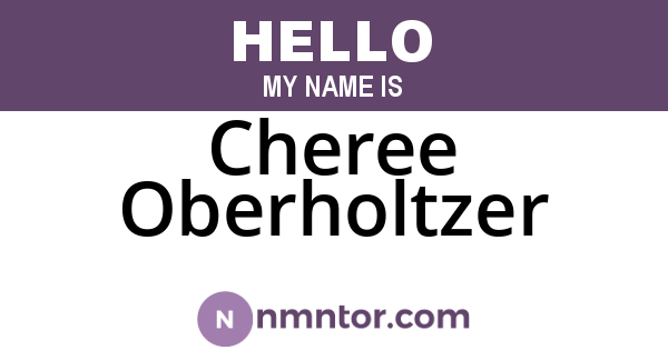 Cheree Oberholtzer