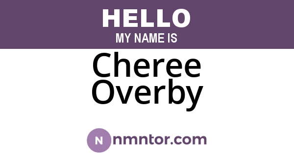 Cheree Overby