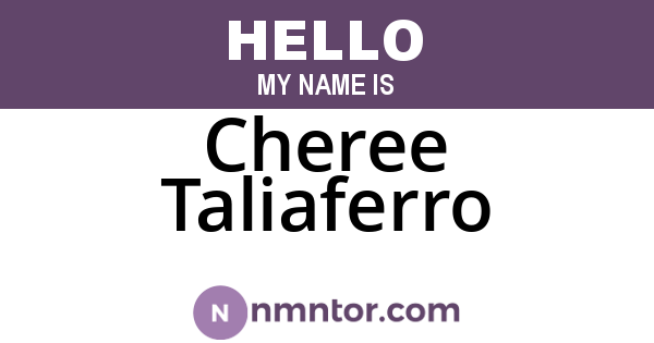 Cheree Taliaferro