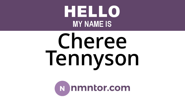 Cheree Tennyson